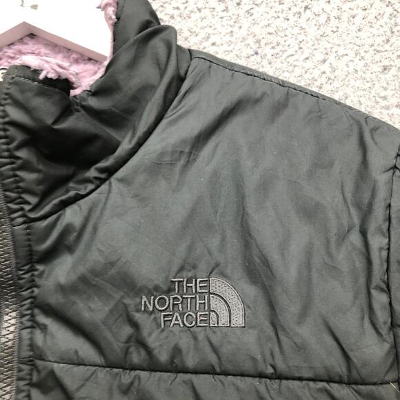The North Face NF0A3Y7E Reversible Mossbud Swirl Jacket Girls XL Black Purple - Picture 7 of 16